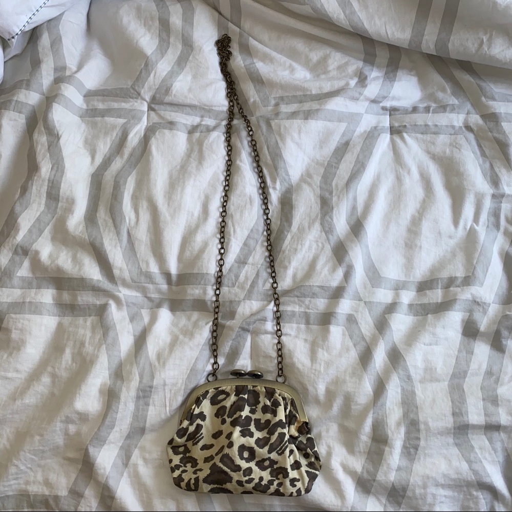 Leopard cross body bag